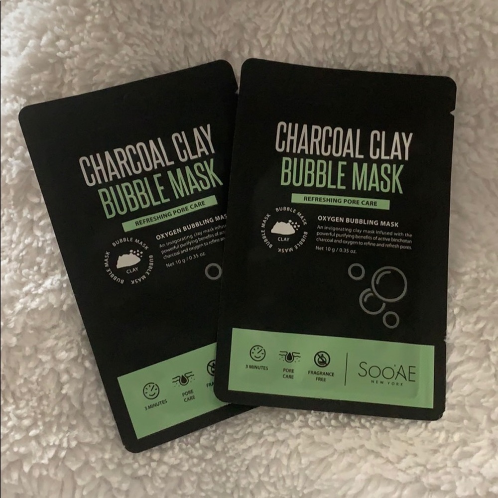 💋4 for $15 Set of two Charcoal Clay Bubble Mask